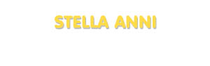 Der Vorname Stella Anni